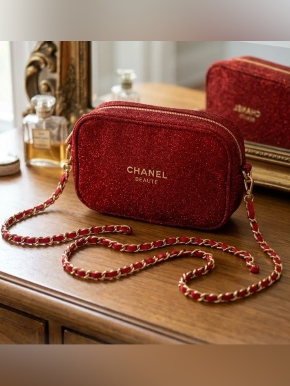CHANEL Beaute Make Up bag GWP- Converted to Crossbody